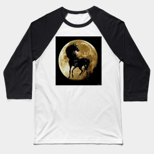 Horse:  Black Beauty and a Harvest Moon Baseball T-Shirt
